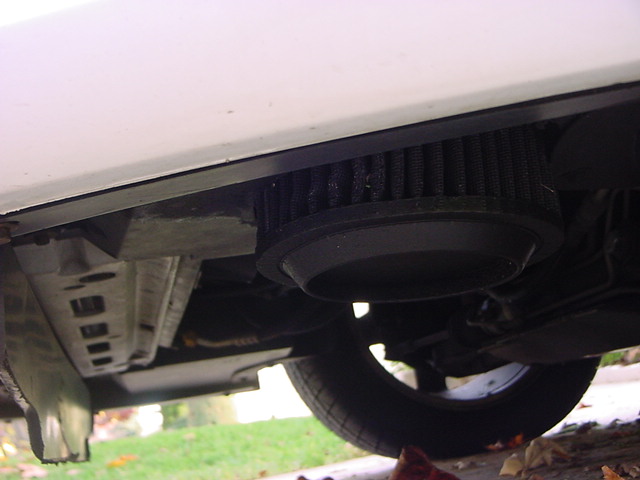 My air filter is huge and a little stick out below the car